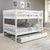 Donco Full/Full Mission Bunk Bed W/Twin Trundle Bed In White Finish 1015-3FFW_503-W