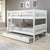 Donco Full/Full Mission Bunk Bed W/Twin Trundle Bed In White Finish 1015-3FFW_503-W