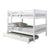 Donco Full/Full Mission Bunk Bed W/Twin Trundle Bed In White Finish 1015-3FFW_503-W