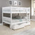 Donco Full/Full Mission Bunk Bed W/Dual Underbed Drawers In White Finish 1015-3FFW_505-W