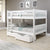 Donco Full/Full Mission Bunk Bed W/Dual Underbed Drawers In White Finish 1015-3FFW_505-W