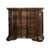 Benzara 3 Drawer Wooden Nightstand with Marble Top and Scrolled Legs, Brown BM203261