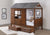 Donco Twin Log Cabin Low Loft In Rustic Walnut/Rustic Silver W/Dual Underbed Drawers 2103-TRWRS_2105-RWRS