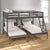 Donco Full Over Double Twin Bed Loft Bunk In Dark Grey Finish 2332-FTTDG
