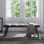 Whiteline Ethan Bench Dark/Light Grey Faux Leather with Steel sanded black coated Base