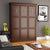 Leto Muro Walnut Queen Portrait Wall Bed w/ Headboard CHAMQNP