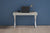 Whiteline Elm Desk Large, High gloss Light Grey, include 5 mm glass top, two drawers, Stainless steel base DK1205L-LGRY