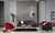 Whiteline Bursa Sofa Bed, Dark Grey Linen Fabric, Matte Black Powder-Coated Legs, Includes Three Pillows, (Two 18"x18 and One 19"x19") in White Feathered, Red Velvet and Black Linen SO1755F-DGRY
