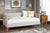 Alpine Britney Day Upholstered DayBed, Light Grey Linen 1096T
