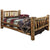 Montana Glacier Country Collection King Bed w/ Laser Engraved Design