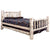 Montana Collection King Bed w/ Laser EngravedDesign, Ready to Finish