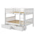 Donco Full/Full Mission Bunk Bed W/Dual Underbed Drawers In White Finish 1015-3FFW_505-W