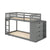 Donco Mission Chest Bunk Dark Grey/ White