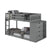 Donco Mission Chest Bunk Dark Grey/ White