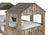 Donco T/T Tower Bunkbed Rustic Dirty White 3225-TTRDW