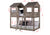Donco T/T Tower Bunkbed Rustic Dirty White 3225-TTRDW