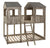 Donco T/T Tower Bunkbed Rustic Dirty White 3225-TTRDW