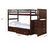 Donco Mission Stairway Bunk Bed With Dual Underbed Drawers Dark Cappuccino Finish 820-TTCP_505-CP